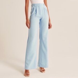 Abercrombie & Fitch Light Blue Wide Leg Pants